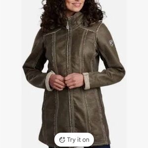 Kuhl Women's Green Jacket with Shearling Accents